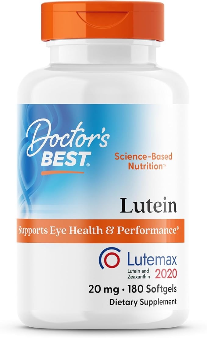 Doctor's Best Lutemax 叶黄素及内消旋玉米黃素补充品, DRB-00370, 180 Count, 1